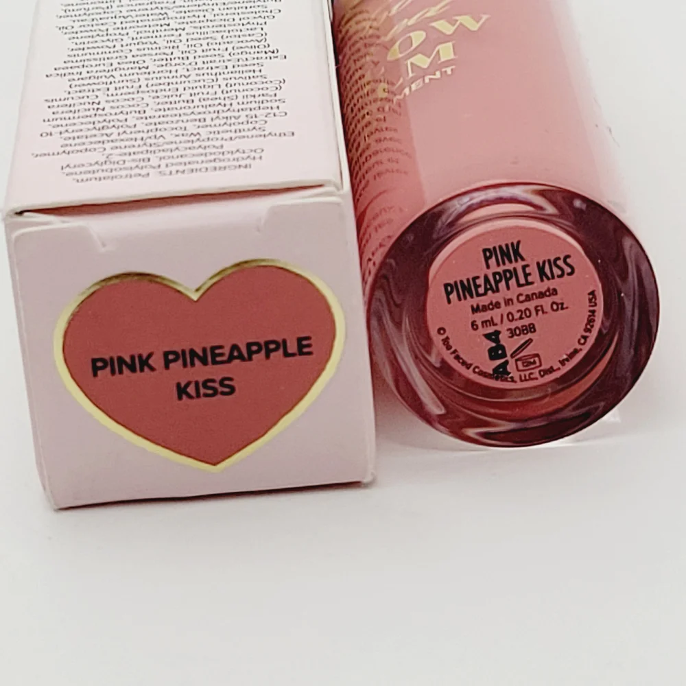Pink Pineapple Kiss Too Faced Pillow Balm Hydrating Lip Treatment Brand New
